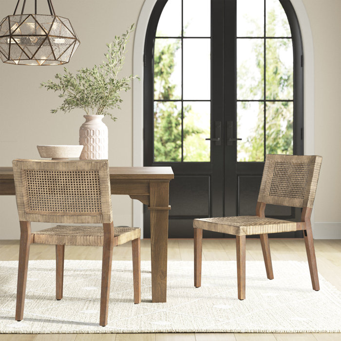 Joss & Main Alani Side Chair in Natural Brown & Reviews Wayfair